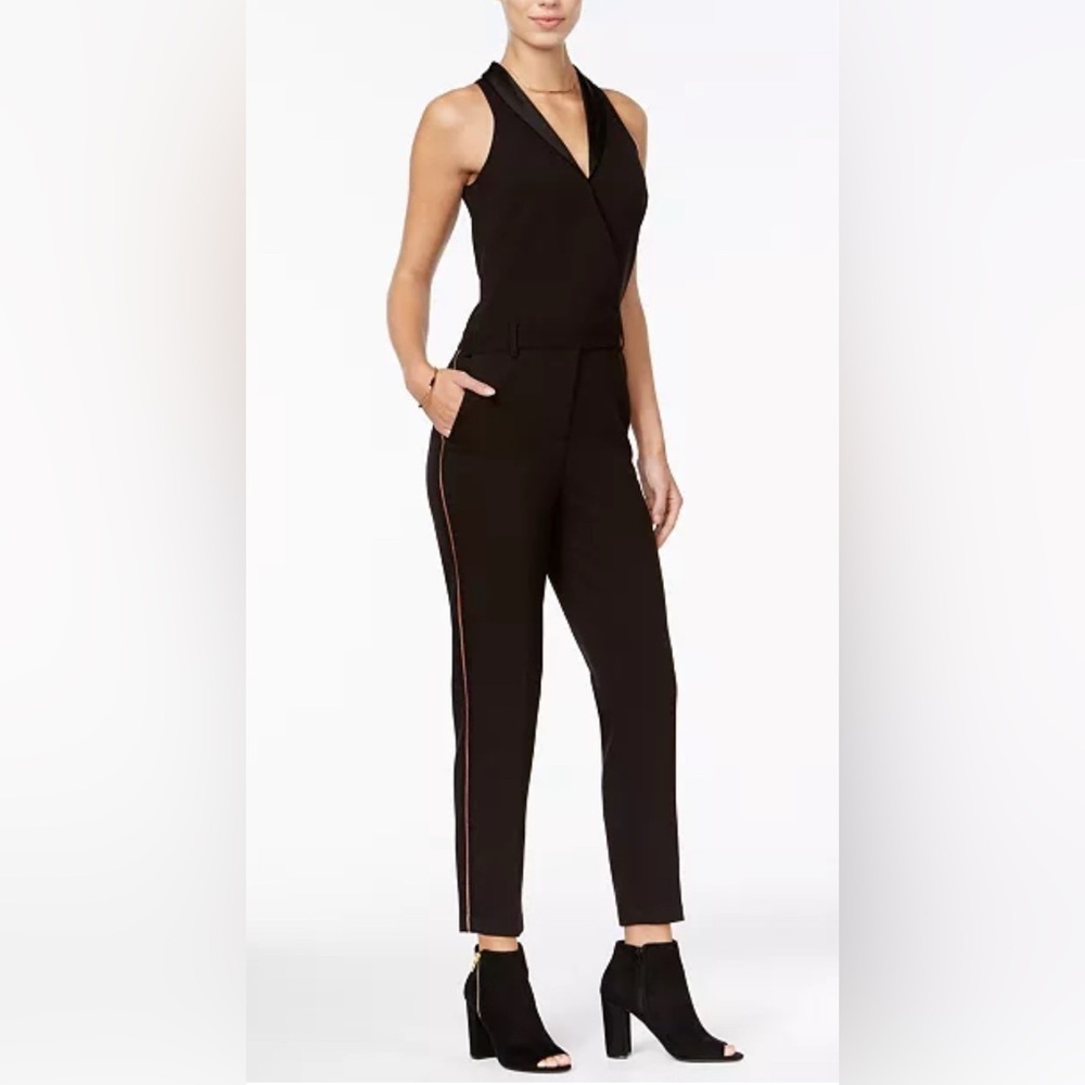 Armani Exchange Black Sleeveless Jumpsuit